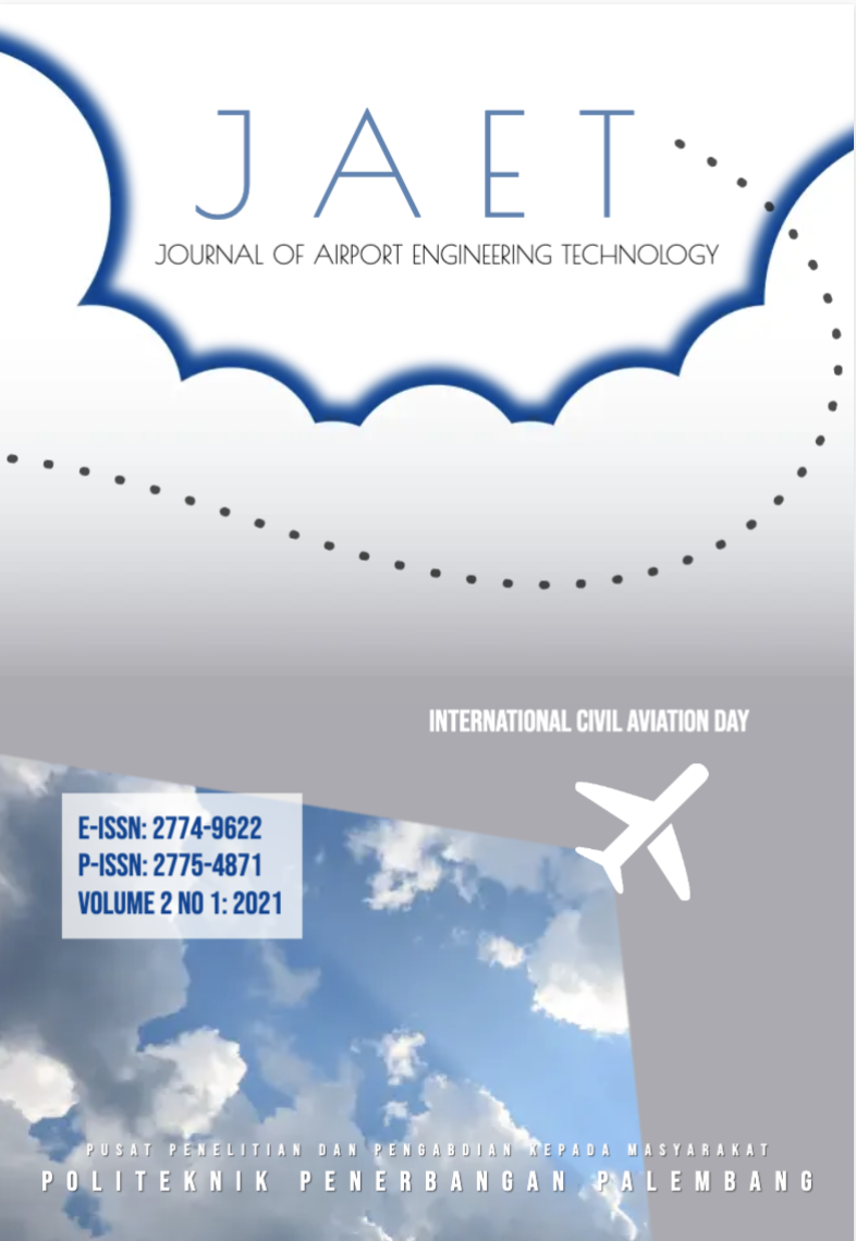 					View Vol. 2 No. 01 (2021): Journal of Airport Engineering Technology (JAET)
				