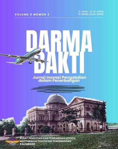 					View Vol. 3 No. 2 (2023): Darmabakti: Jurnal Inovasi Pengabdian dalam Penerbangan
				